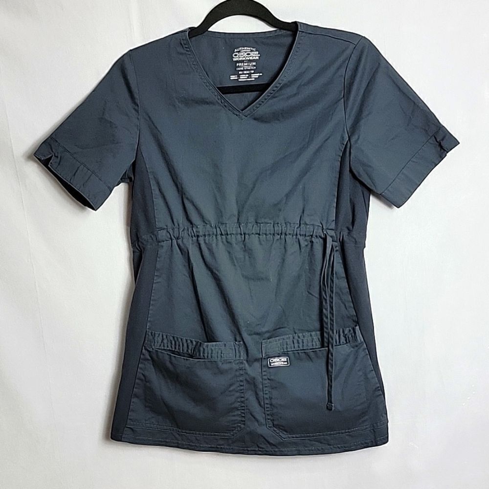 🖤5/$20💙 CHEROKEE.. gray scrub top..